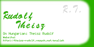 rudolf theisz business card